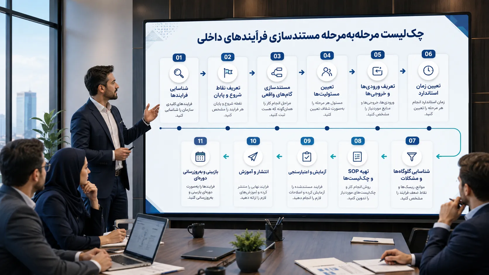 چک‌لیست مرحله‌به‌مرحله مستندسازی فرایندهای داخلی