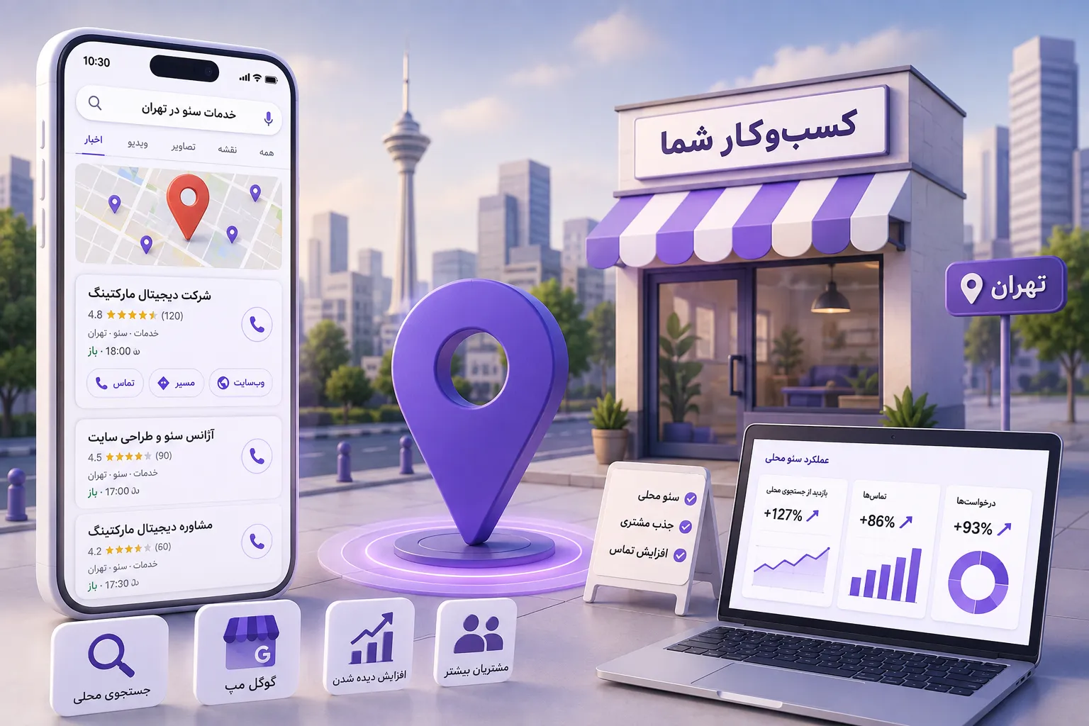 سئو محلی چگونه به جذب مشتری و افزایش فروش کمک می‌کند؟